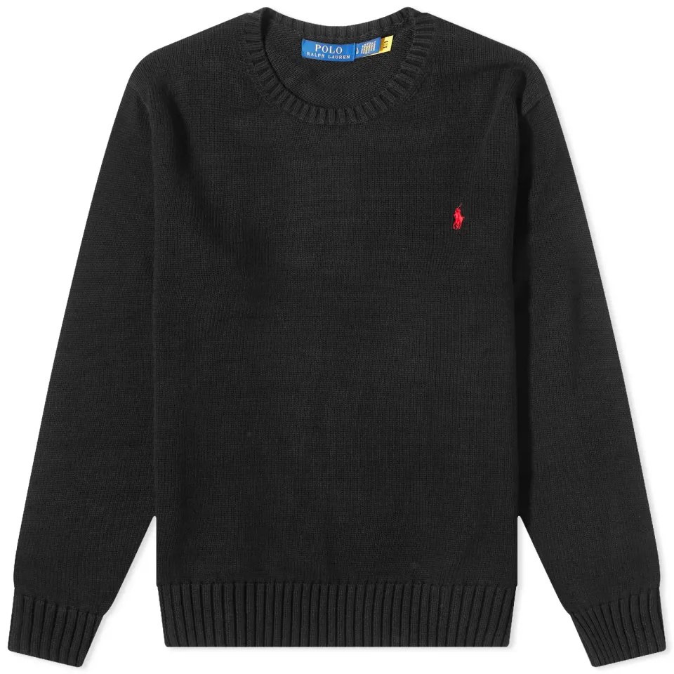 Cotton Shaker Crew Knit