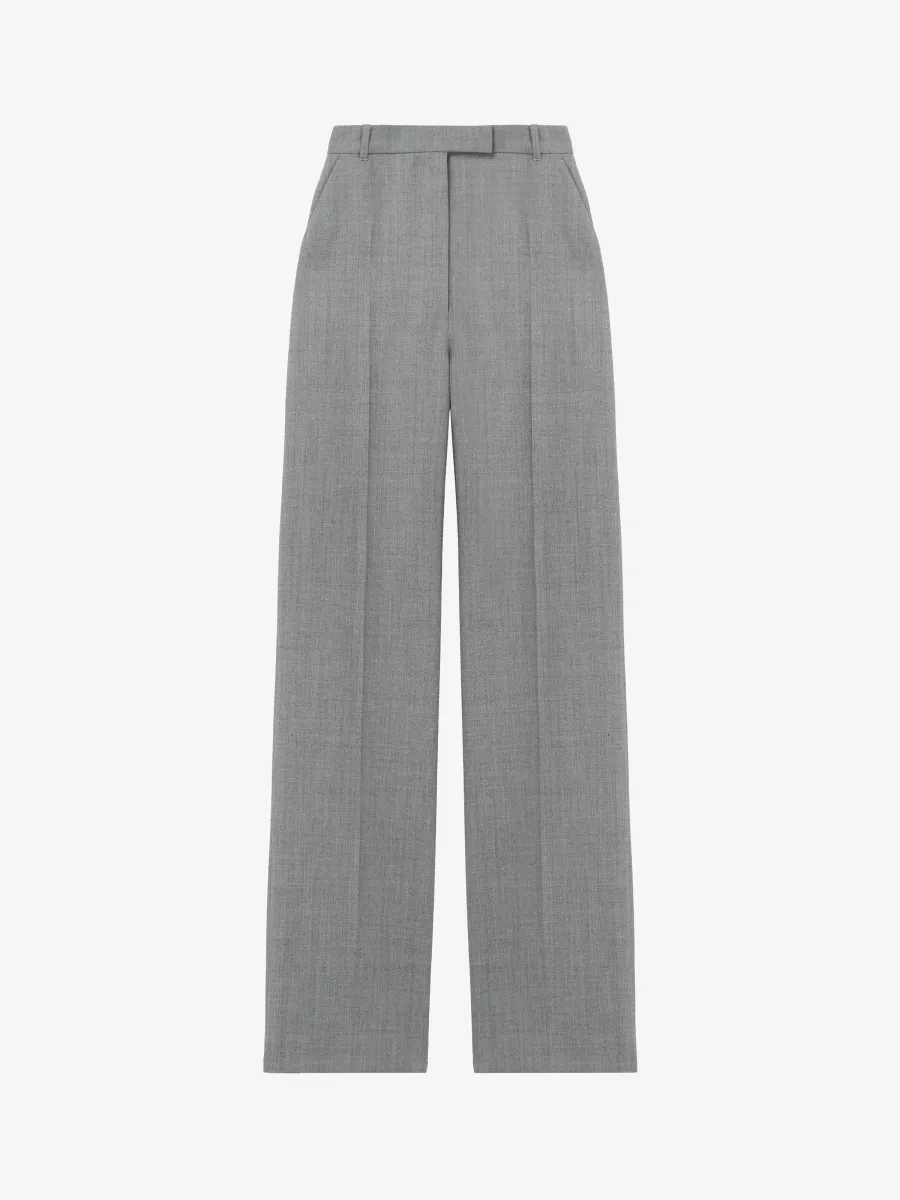 Grisaille Wool Tailored Trousers