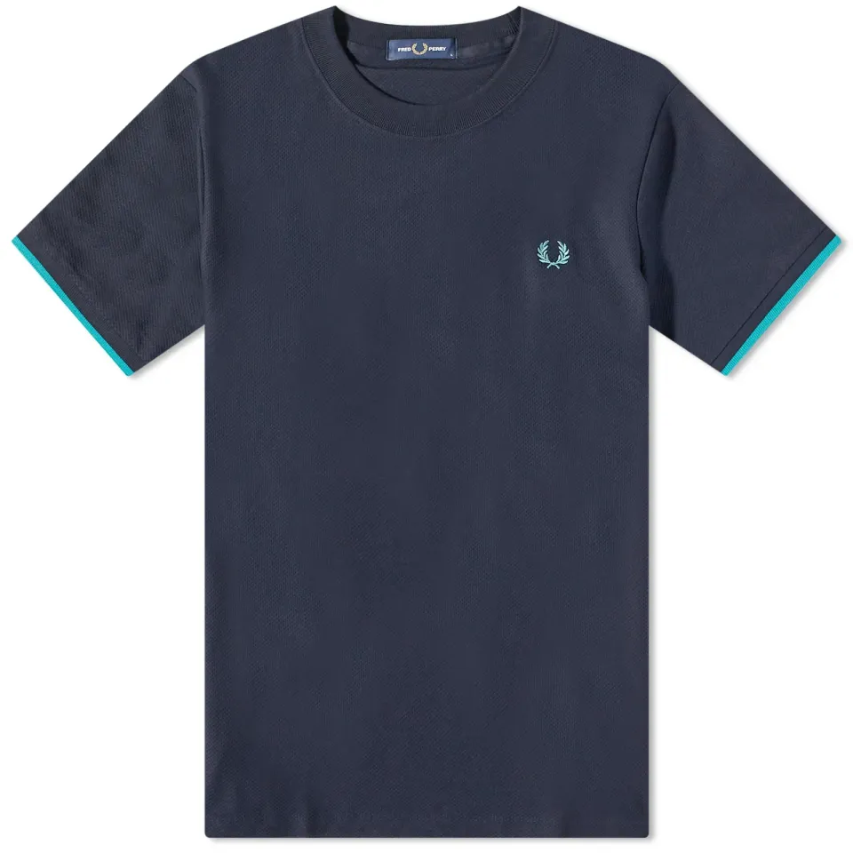 Tipped Cuff Pique T-Shirt