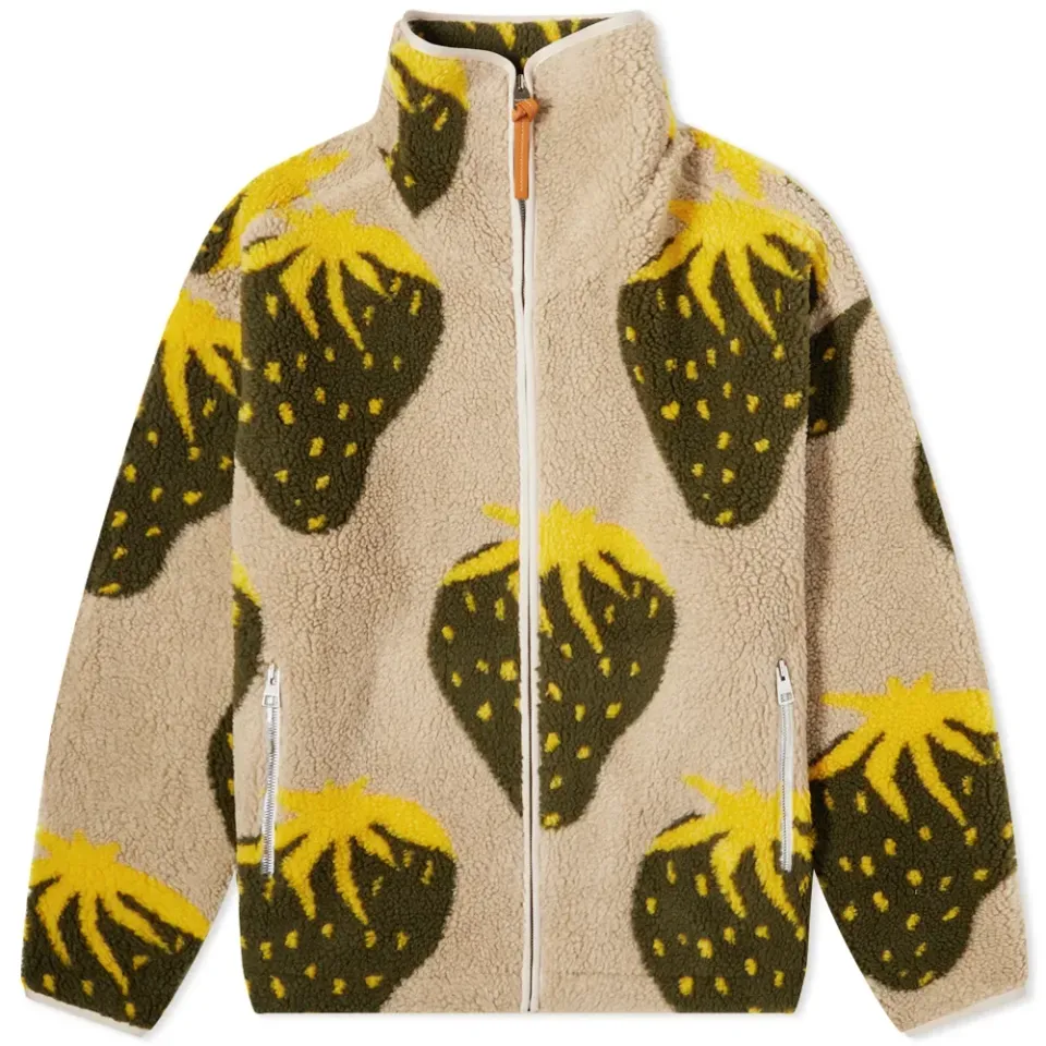 Fluffy Fleece Zip Front Jacket