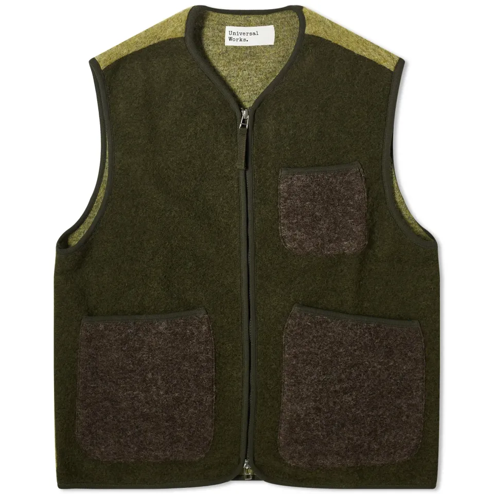 Wool Fleece Zip Gilet