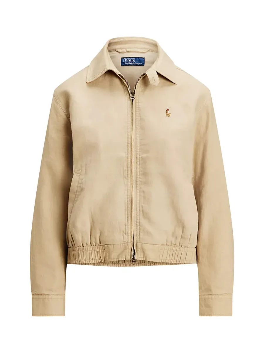 Linen Windbreaker Tan