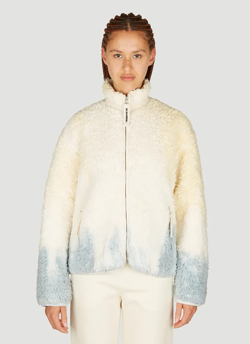 Ombre Soft-Fleece Zip-Up Sweatshirt