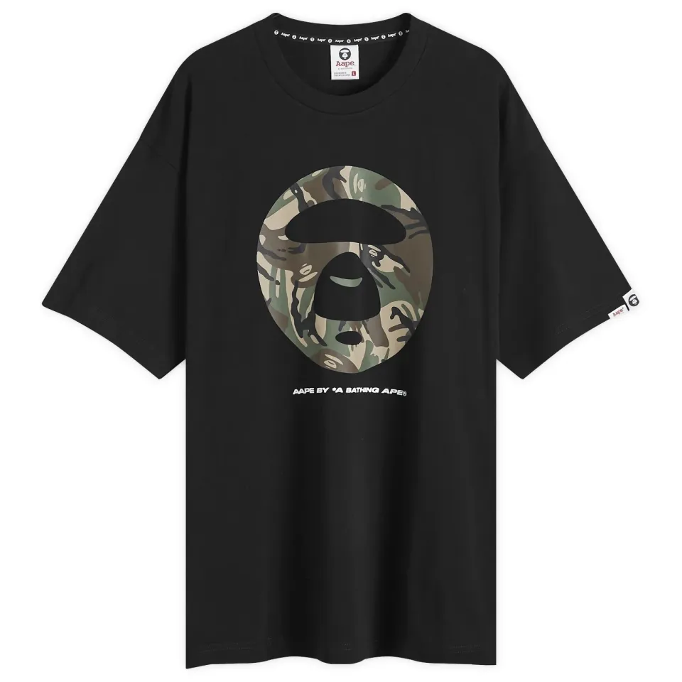 AAPE Woodland Camo Moonface T-Shirt