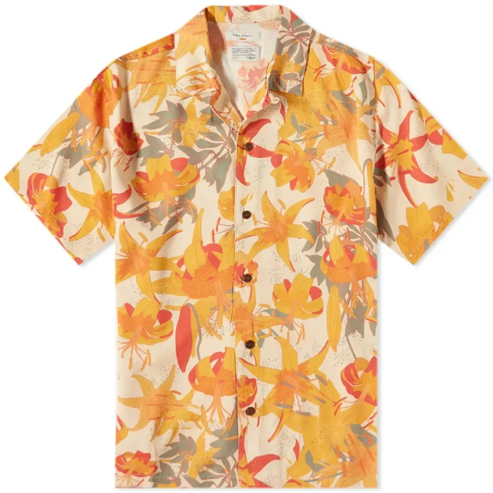 Nudie Arvid Lilies Vacation Shirt