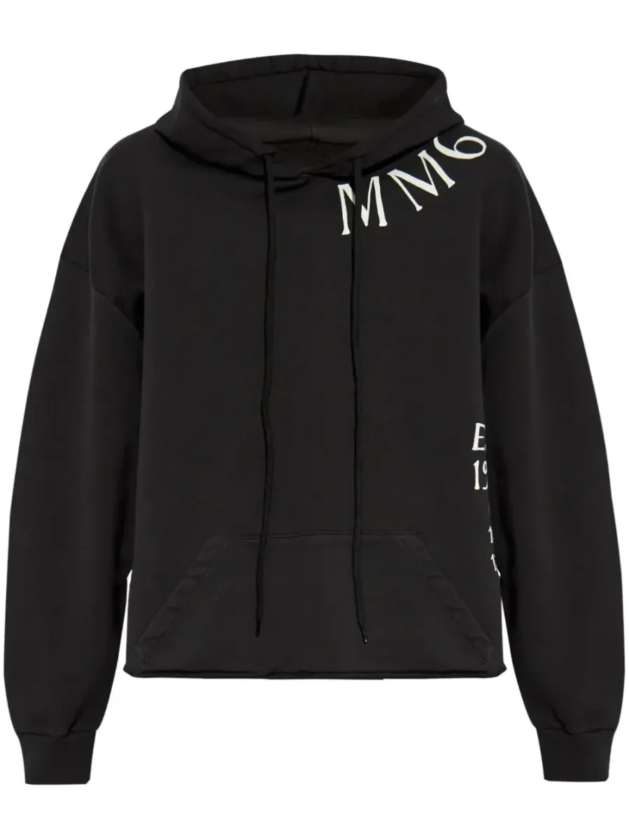Raw Cut Hoodie Black