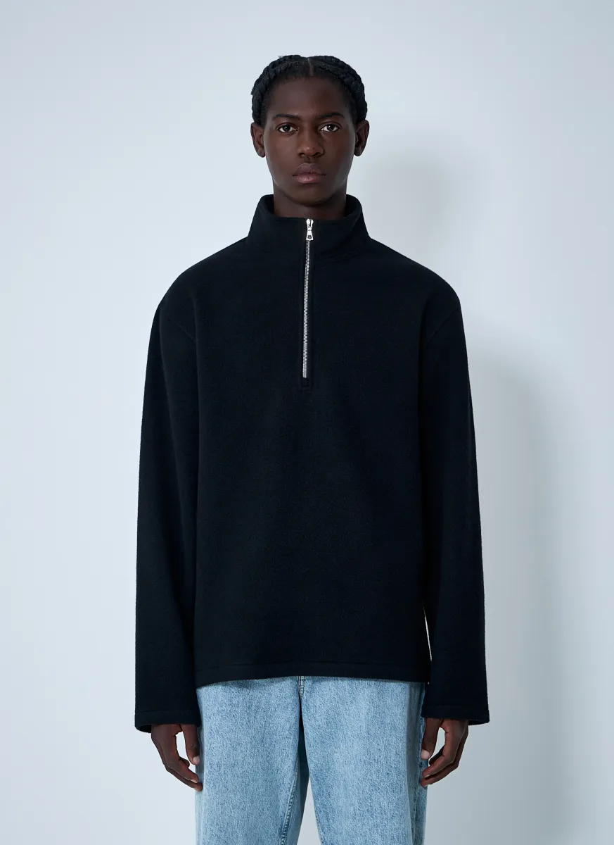 Zip-Up Fleece Sweatshirt