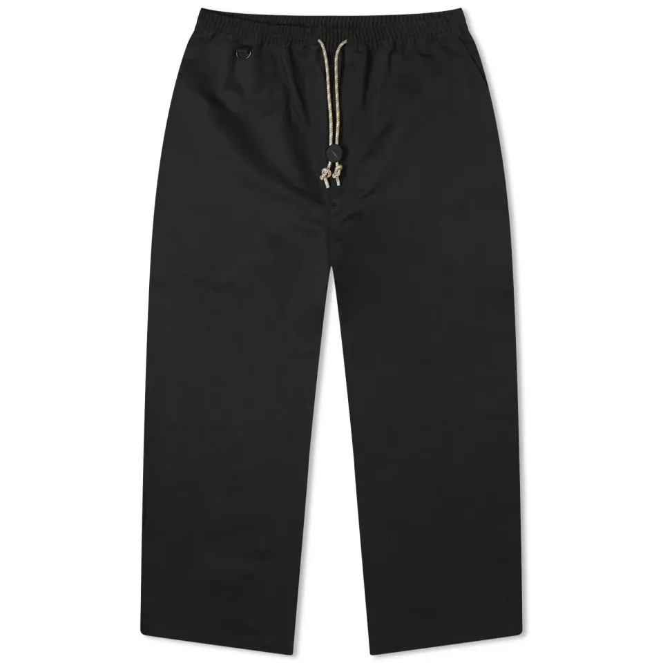 Linen Blend Drawstring Pant