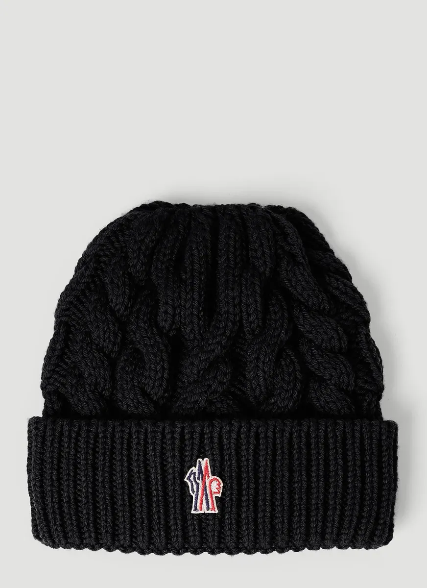 Logo Patch Beanie Hat