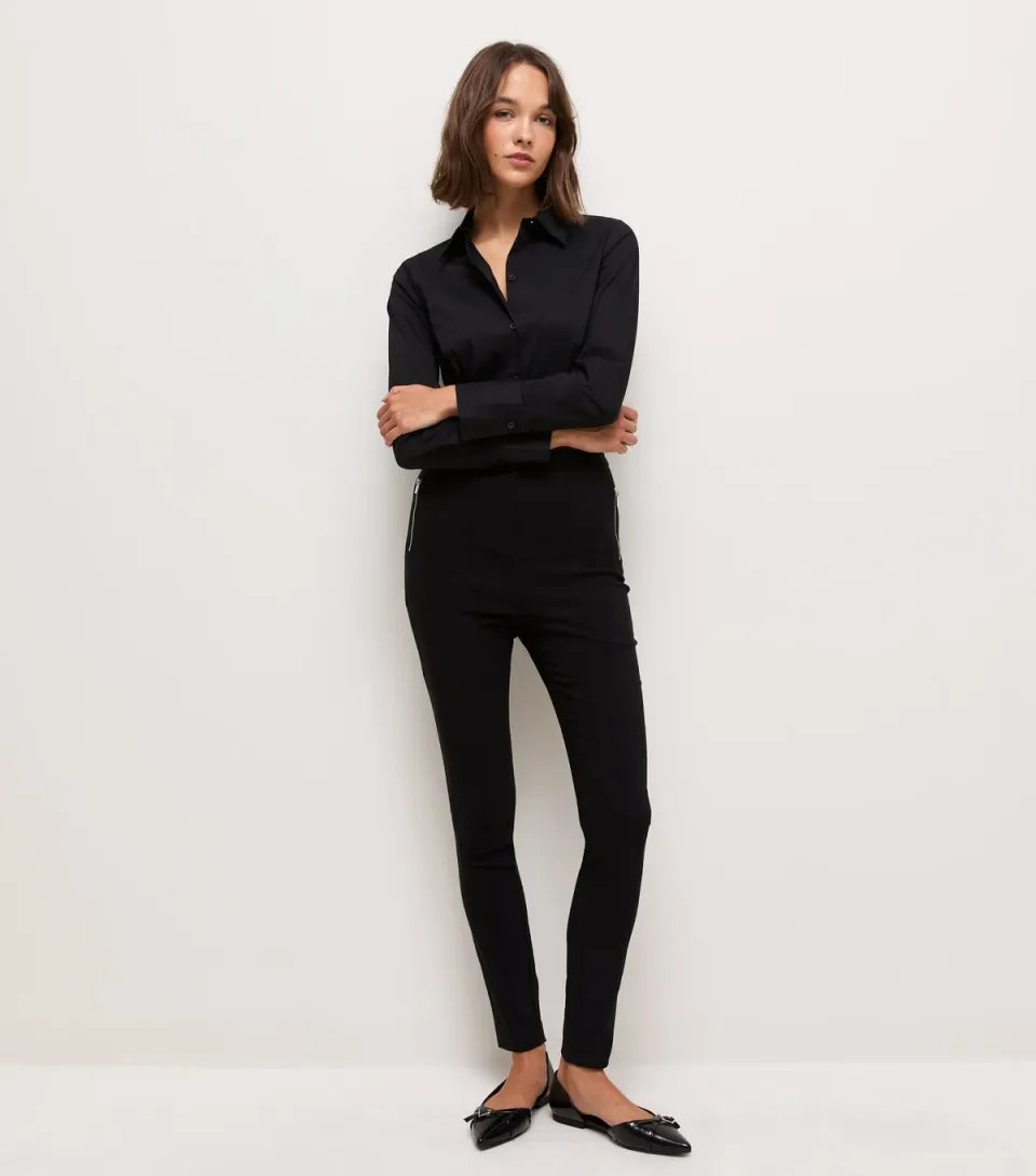 Women's Black Slim Fit Trousers