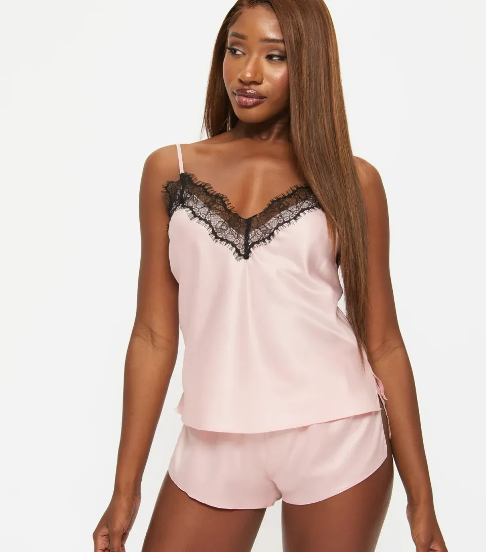 Women's Light Pink Cerise Cami Pyjama Set