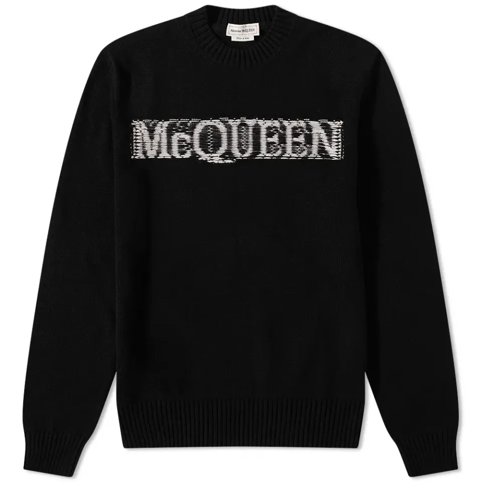 Logo Intarsia Crew Knit