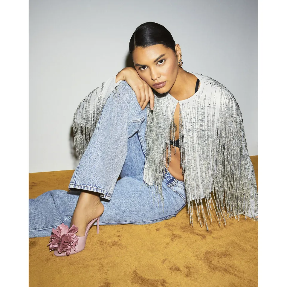Oversized Flower Mules