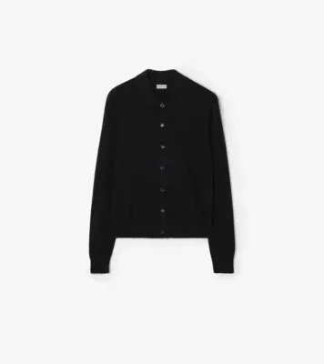 Wool Cardigan in Black
