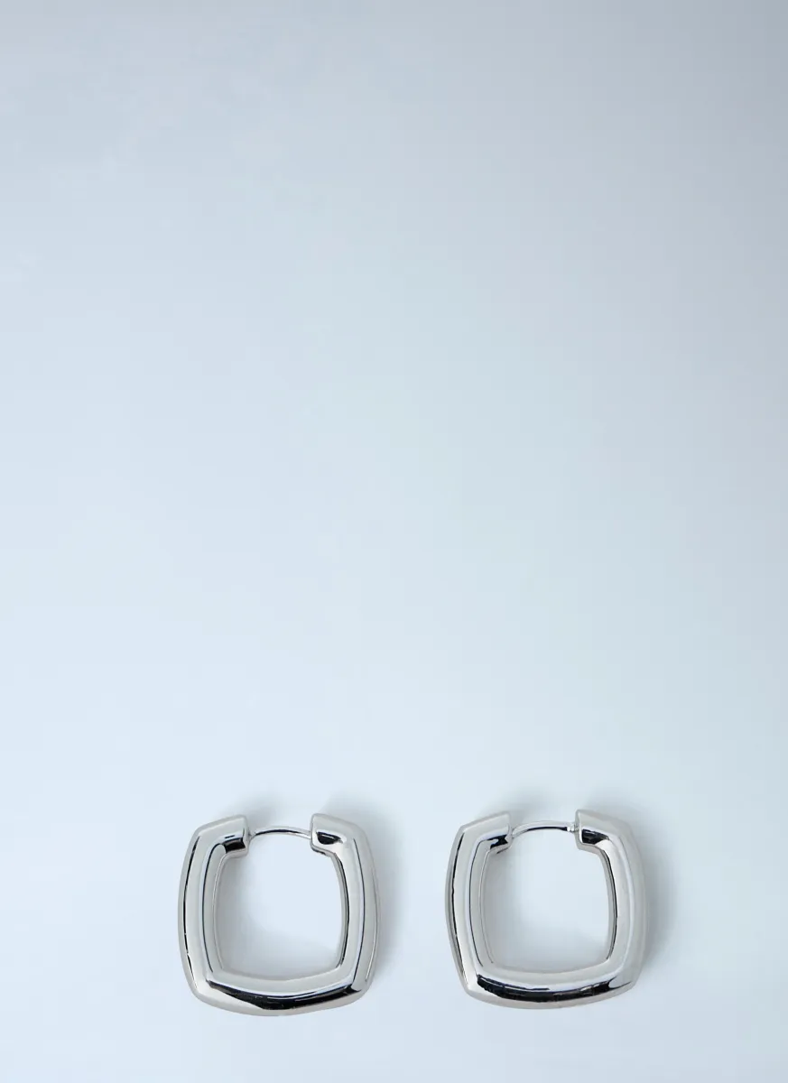 Medium Frame Hoop Earrings