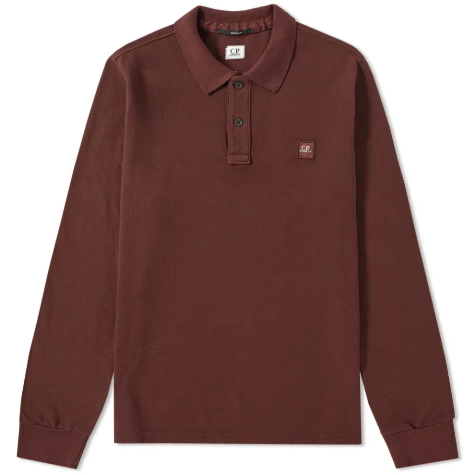 Long Sleeve Patch Logo Polo