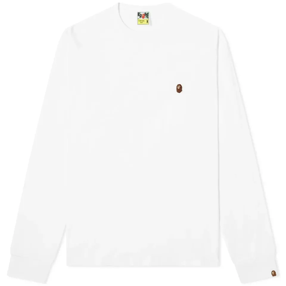 Long Sleeve Ape Head One Point T-Shirt