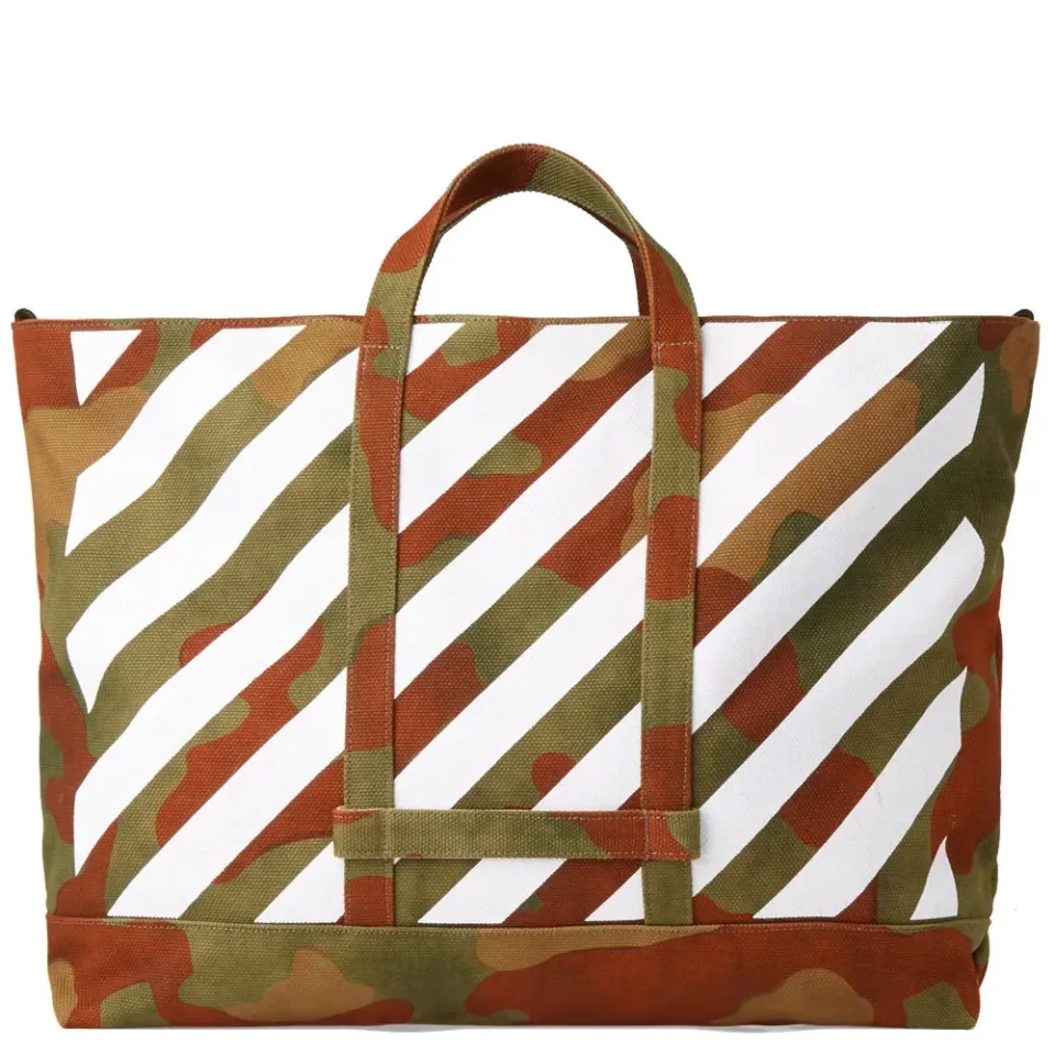 Diagonal Camouflage Tote Bag