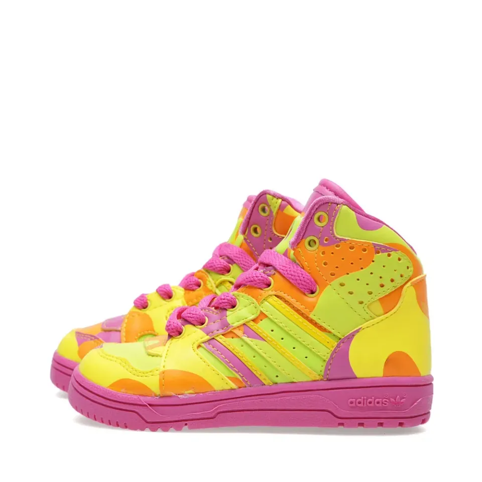 ObyO x Jeremy Scott Instinct Hi Neon Camo Infants