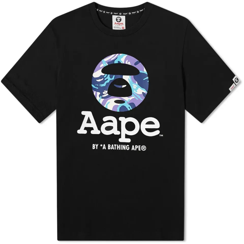 AAPE Moon Face PPK Camo Tee