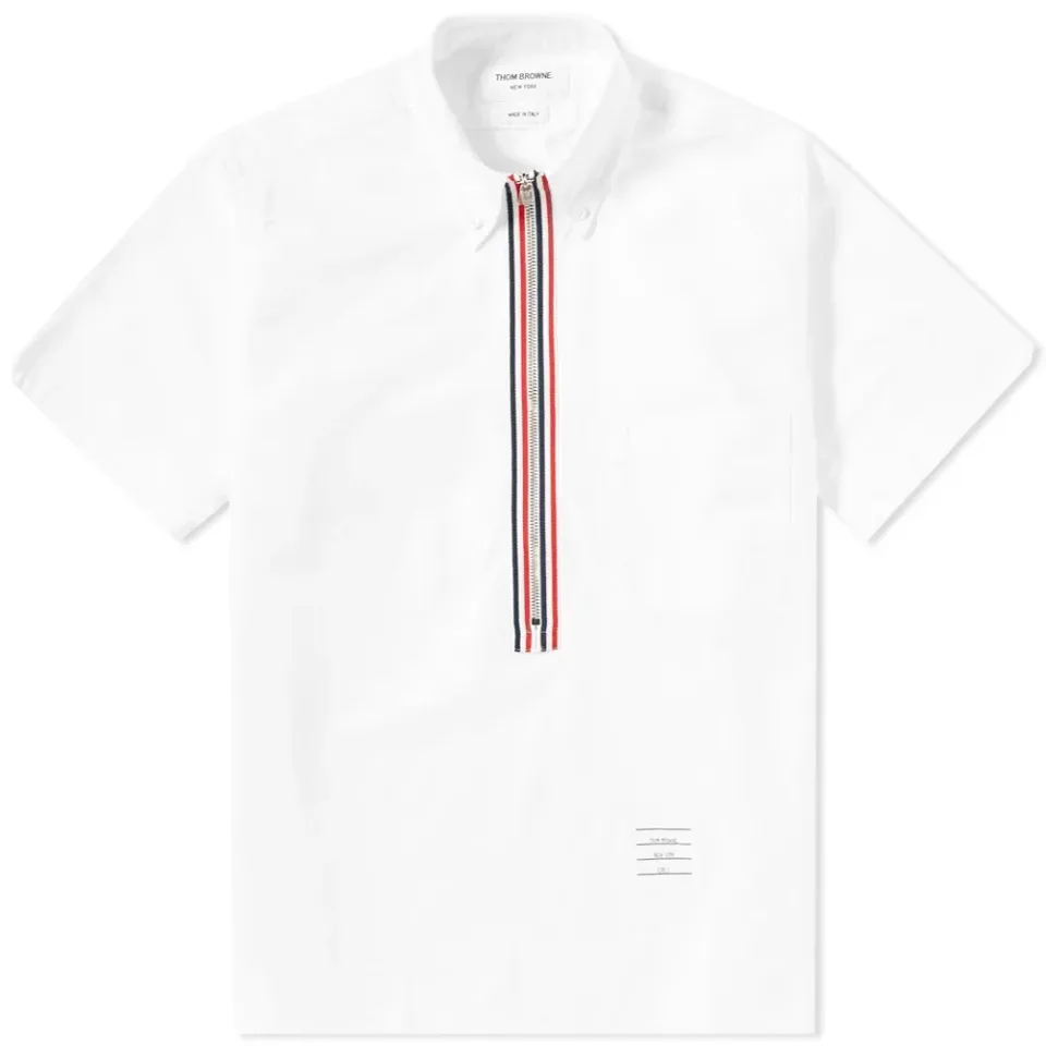 Oxford Zip Popover Shirt