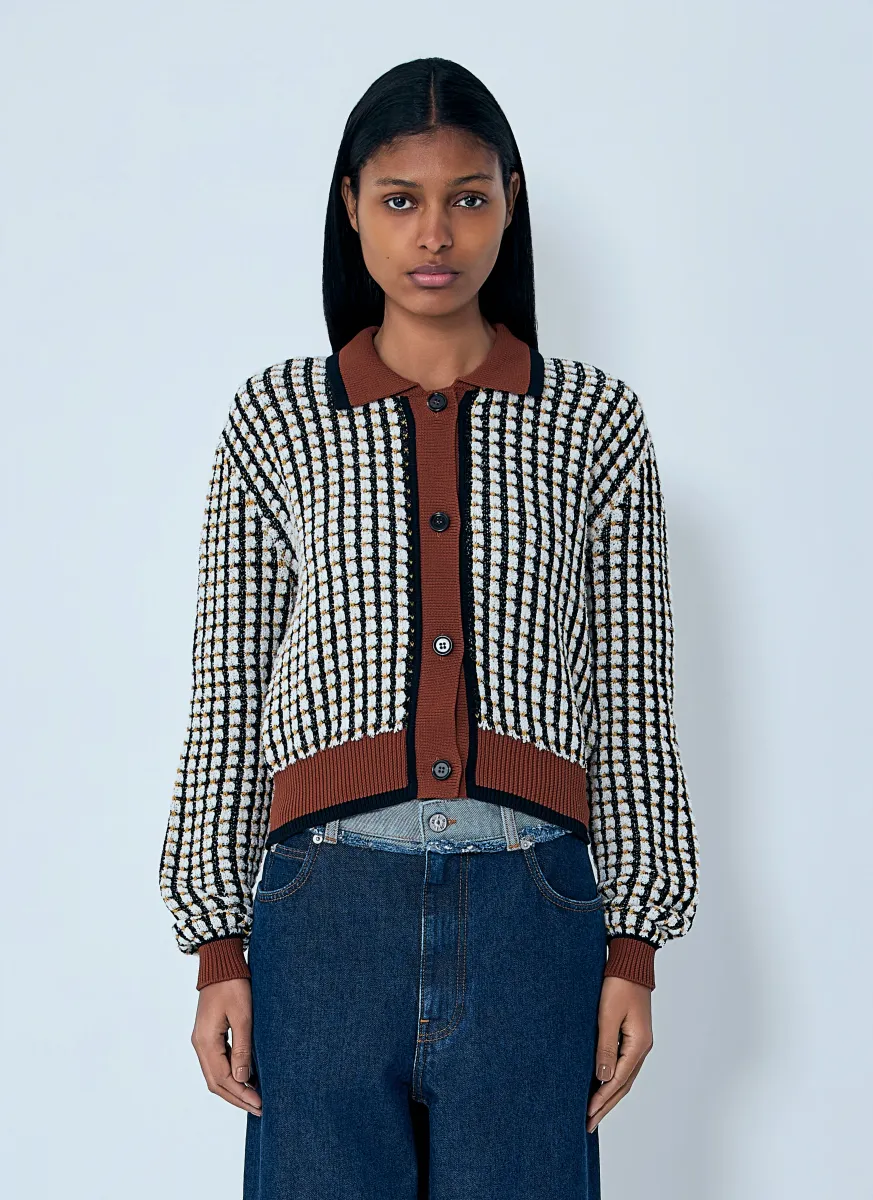 Cotton-Blend Cardigan