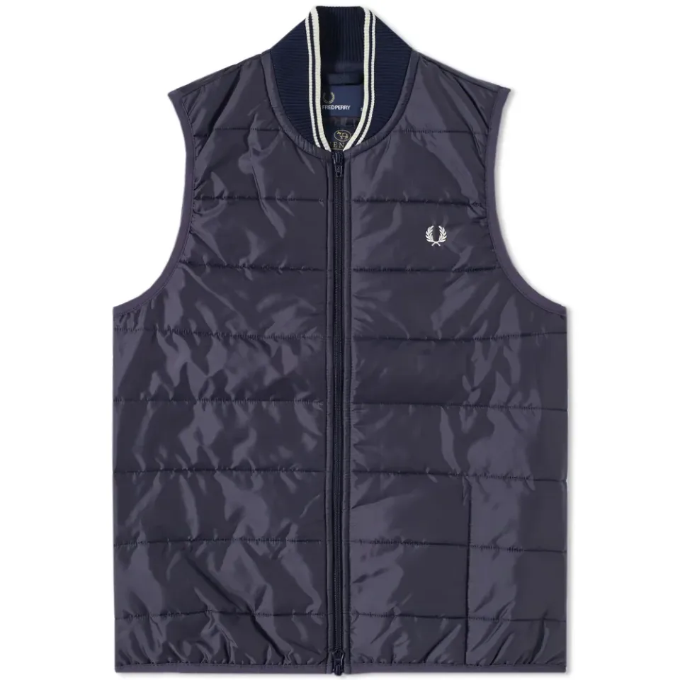Fred Perry x Lavenham Quilted Gilet