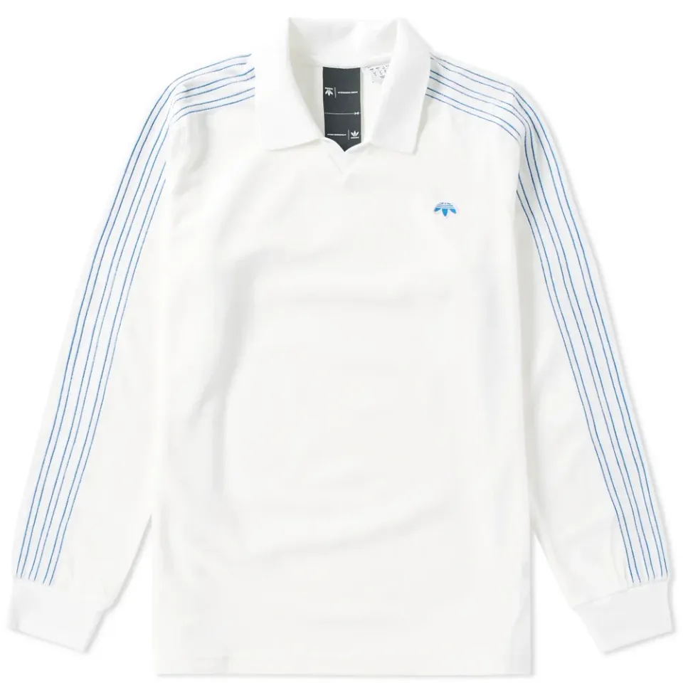 Adidas x Alexander Wang Velour Long Sleeve Polo