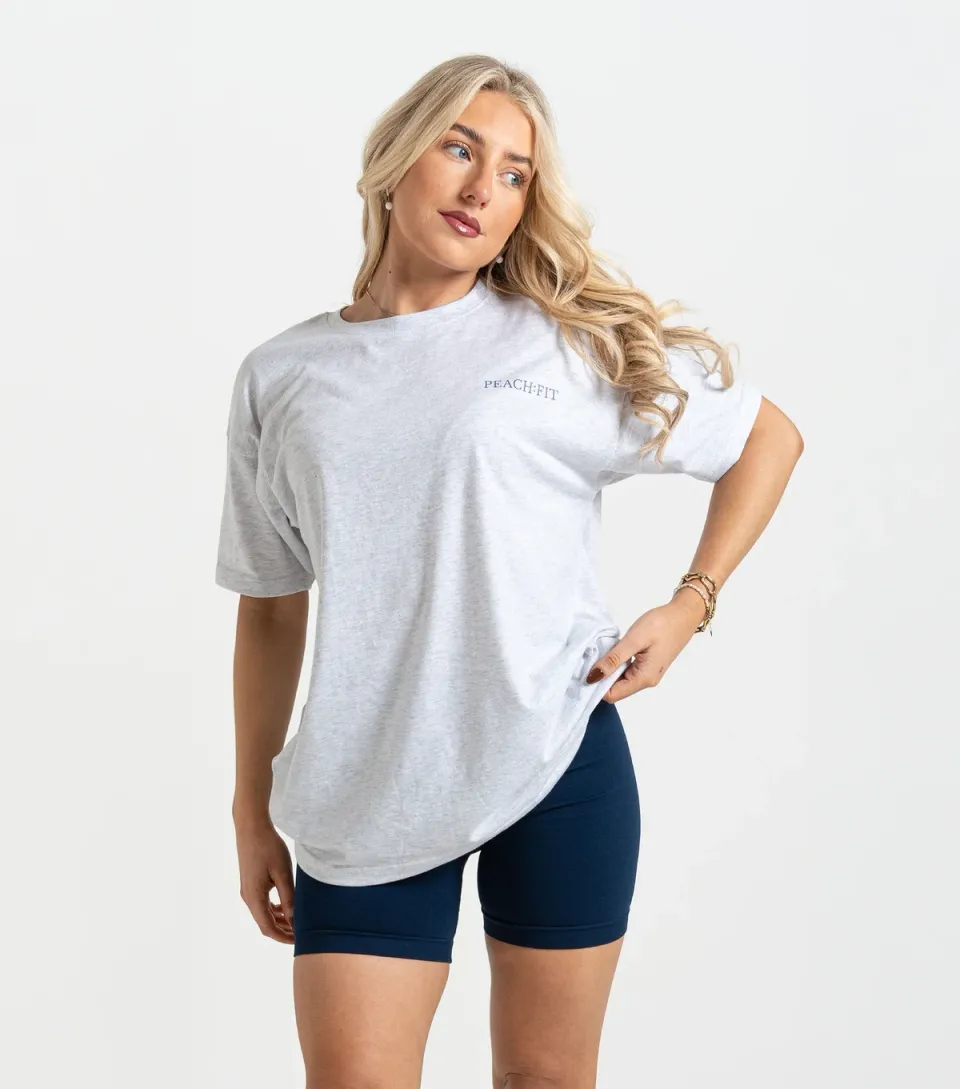 Women's Peach:Fit Grey Marl Heather T-Shirt