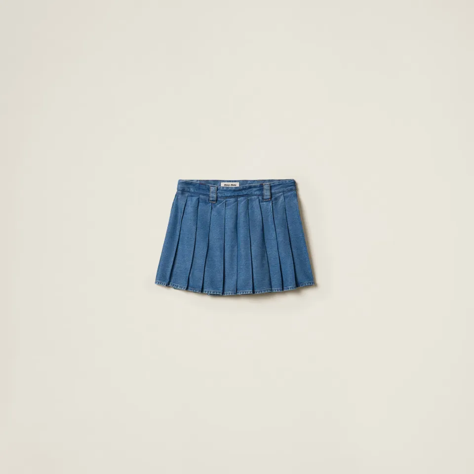 Denim miniskirt