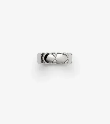 Shield Segment Ring in Silver