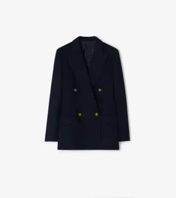 Cashmere Tailored Jacket in Navy