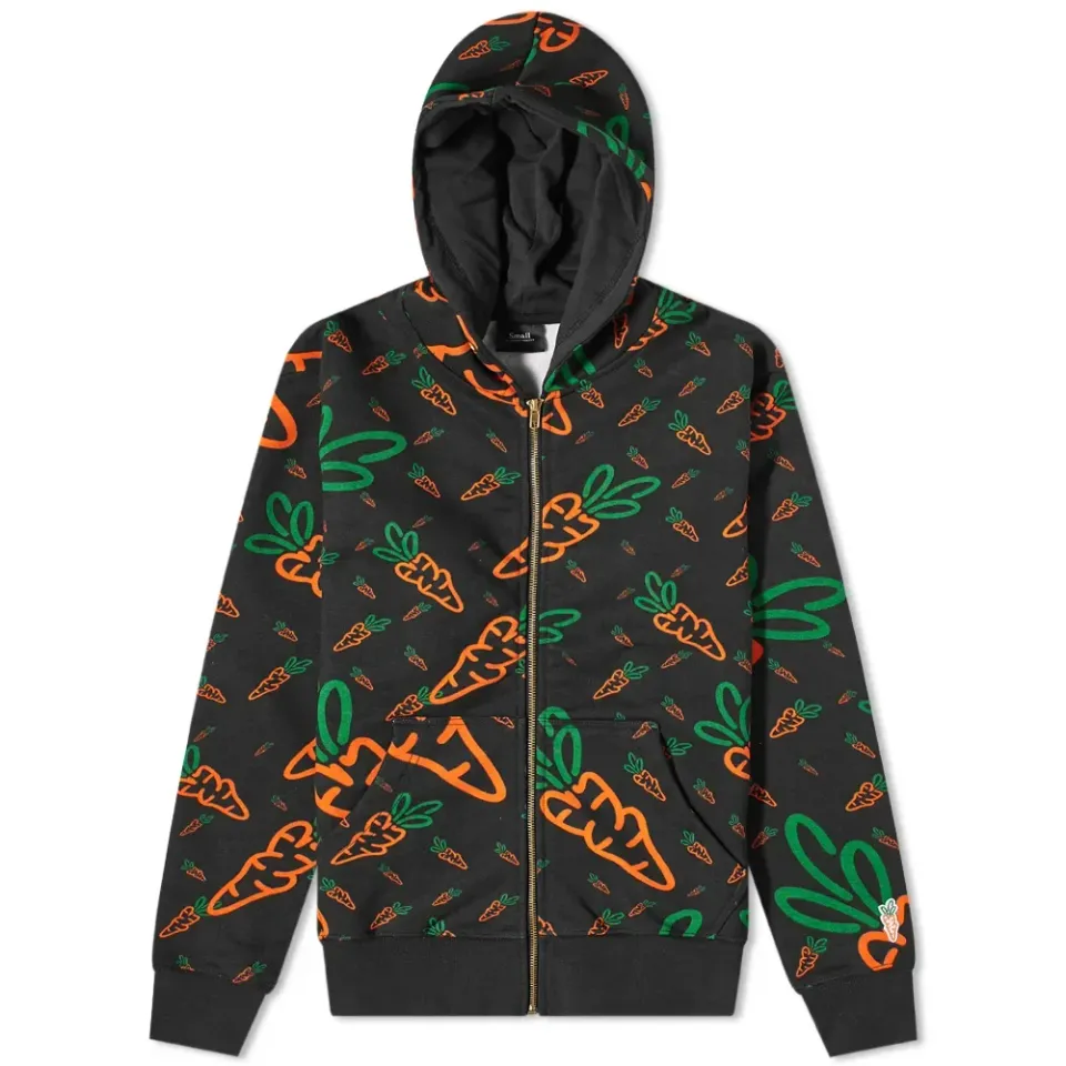 All Over Carrots Zip Hoodie