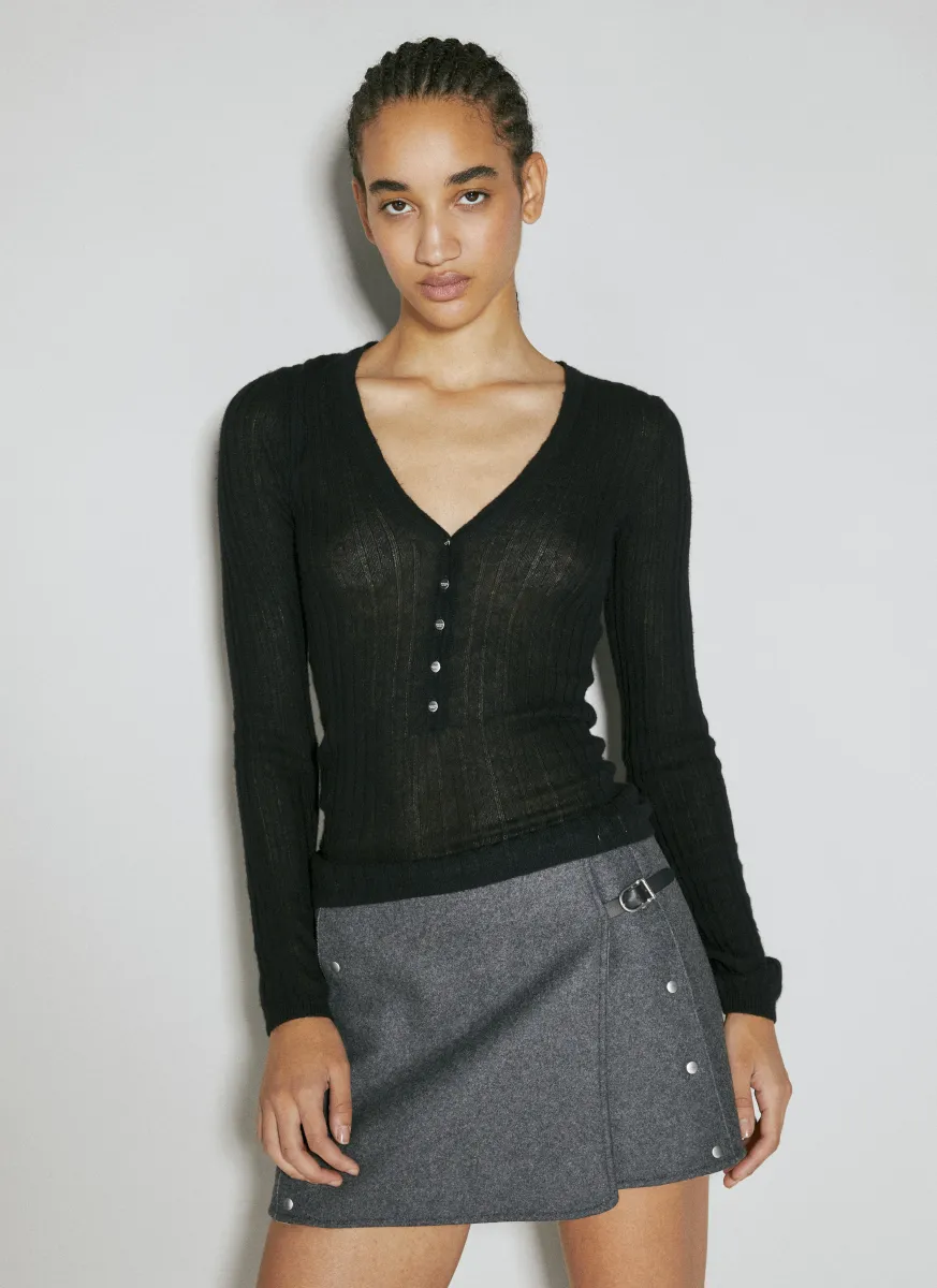 Cashmere Long-Sleeve Top