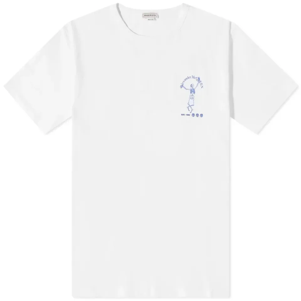 Dancing Skeleton Back Print T-Shirt