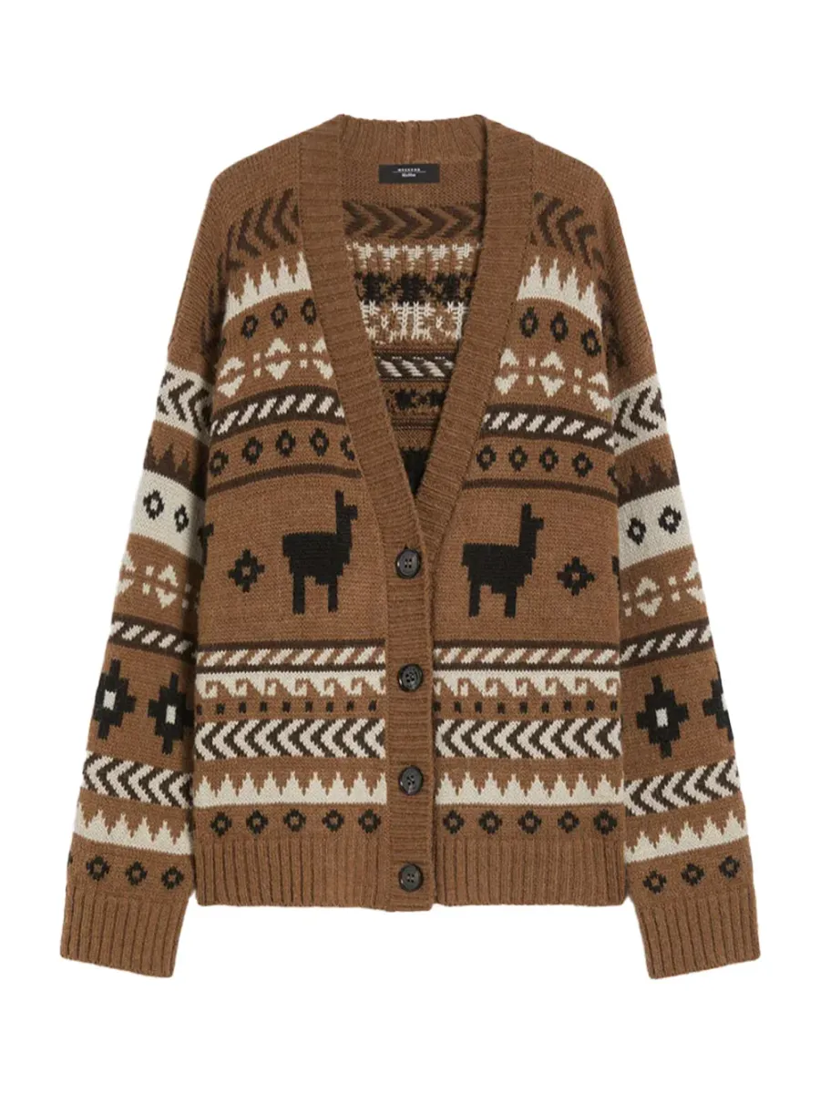 ovatta cardigan Camel