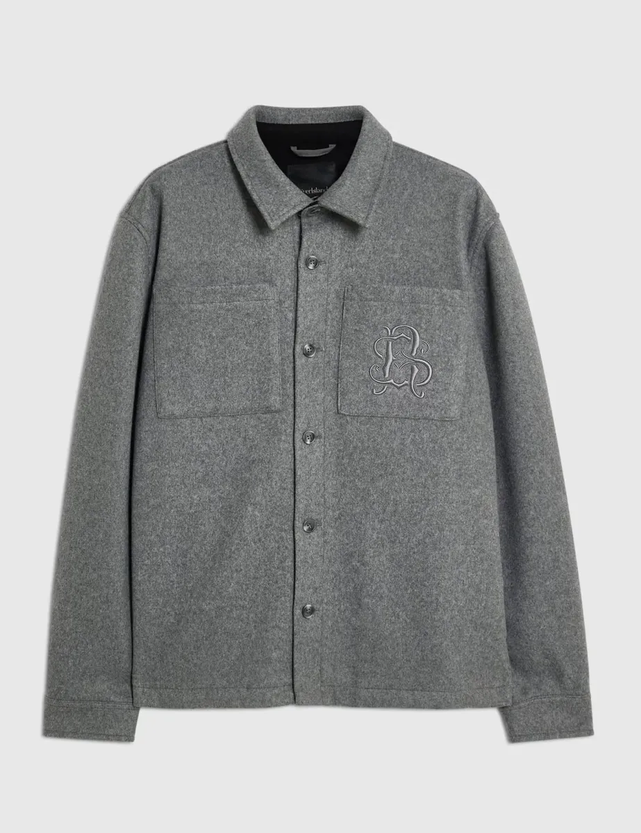 Regular Fit Pure Cotton Textured Overshirt