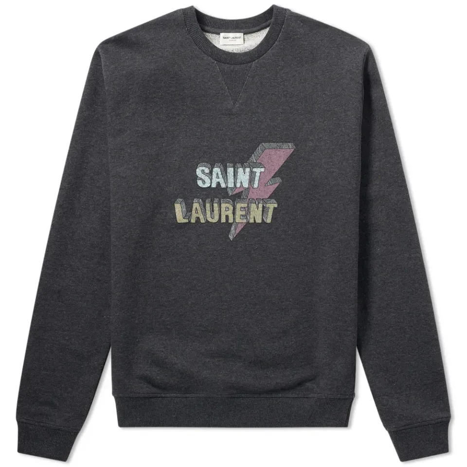 Lightning Vintage Print Sweat