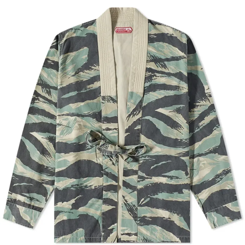Camo Hanten Tigerstripe Kimono