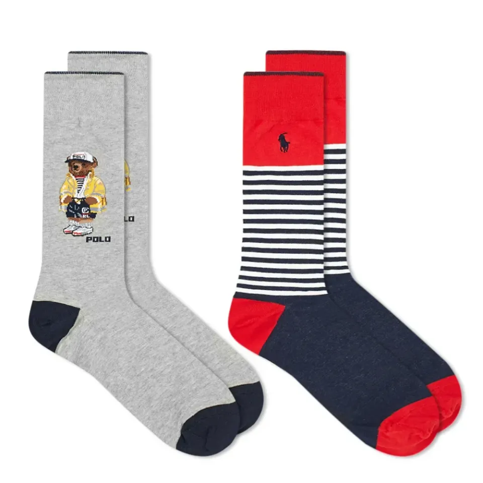 Nautical Bear Sock - 2 Pack
