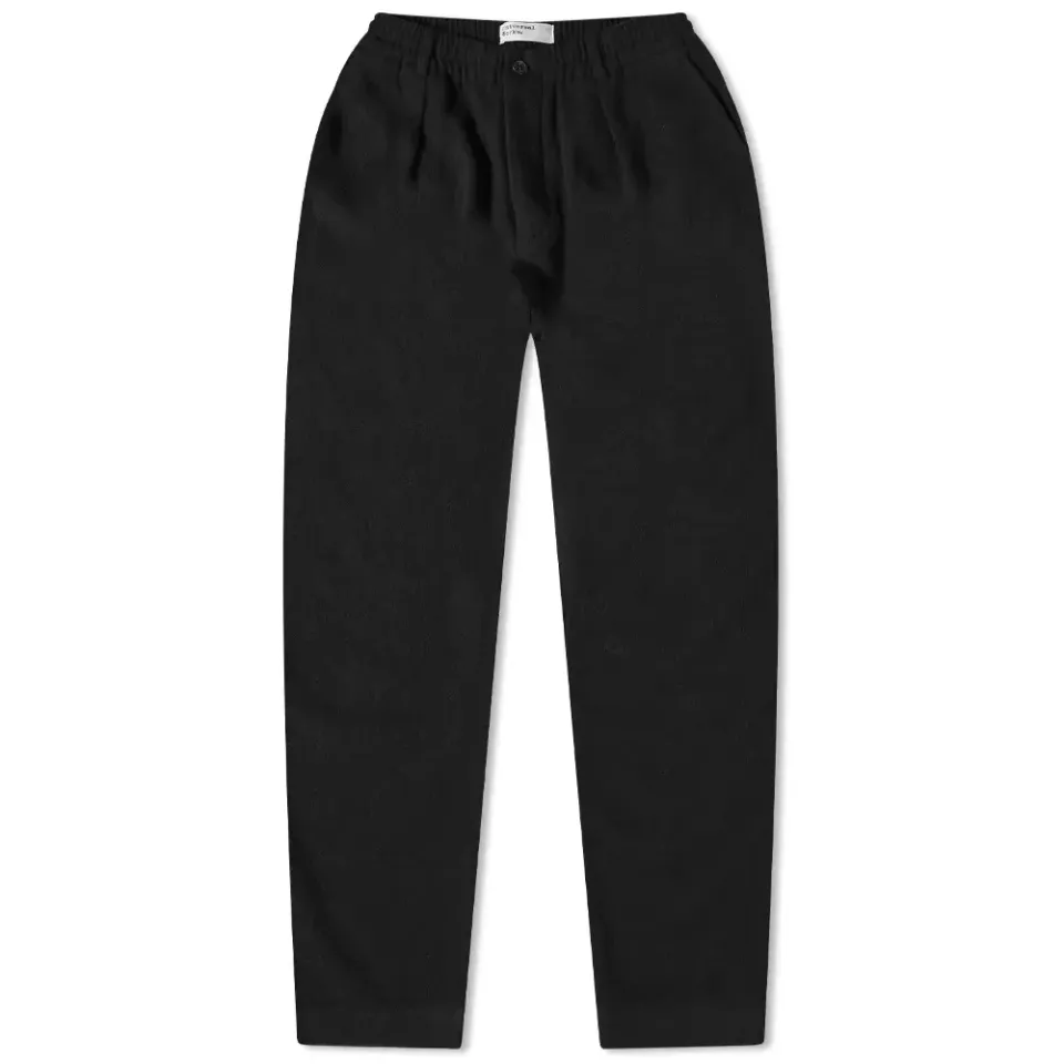 Soft Wool Pleated Track Pant