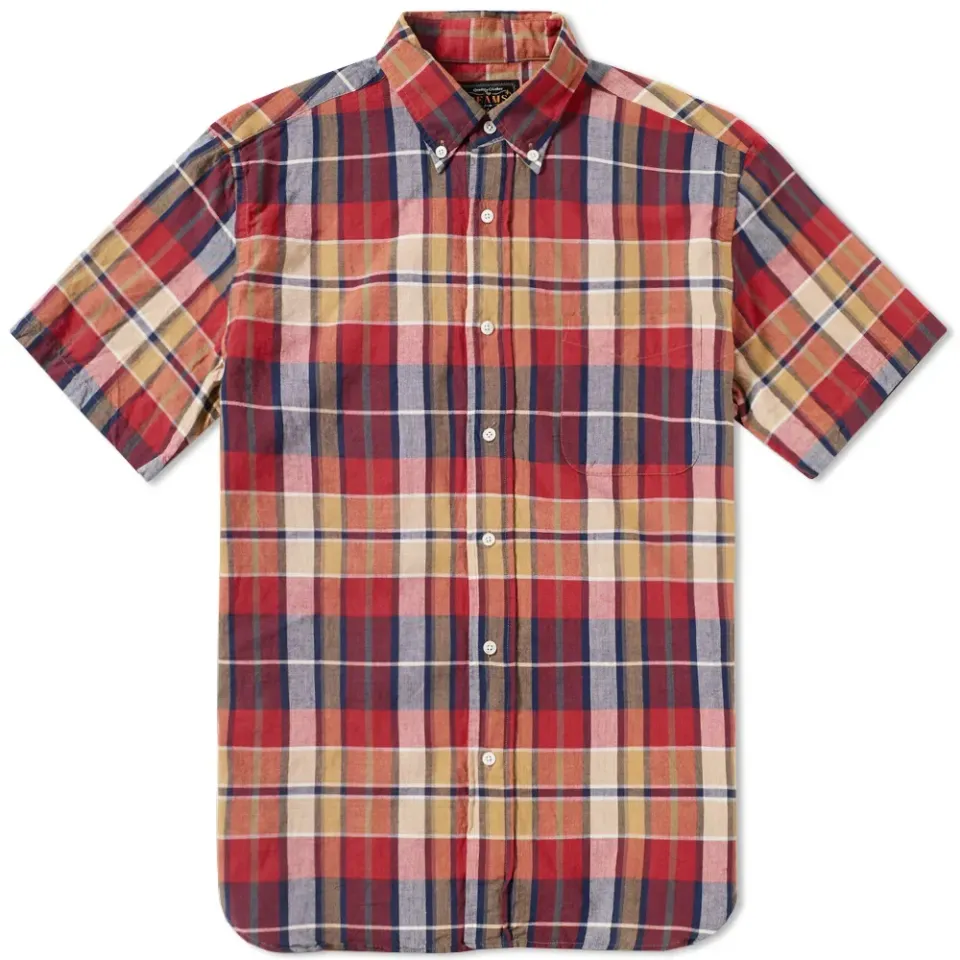 Short Sleeve Madras Check Shirt