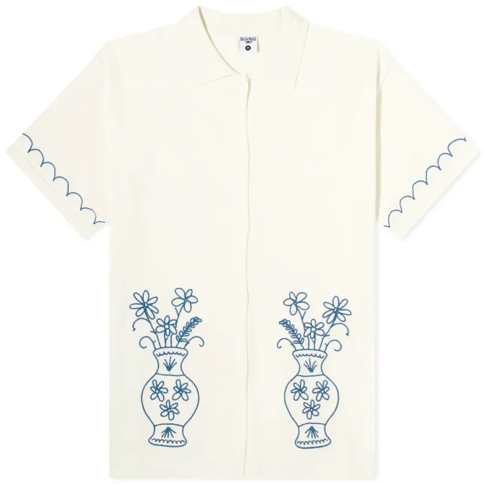 Knitted Vase Short Sleeve Shirt