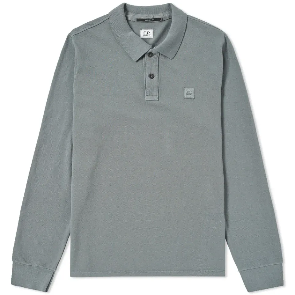 Long Sleeve Patch Logo Polo