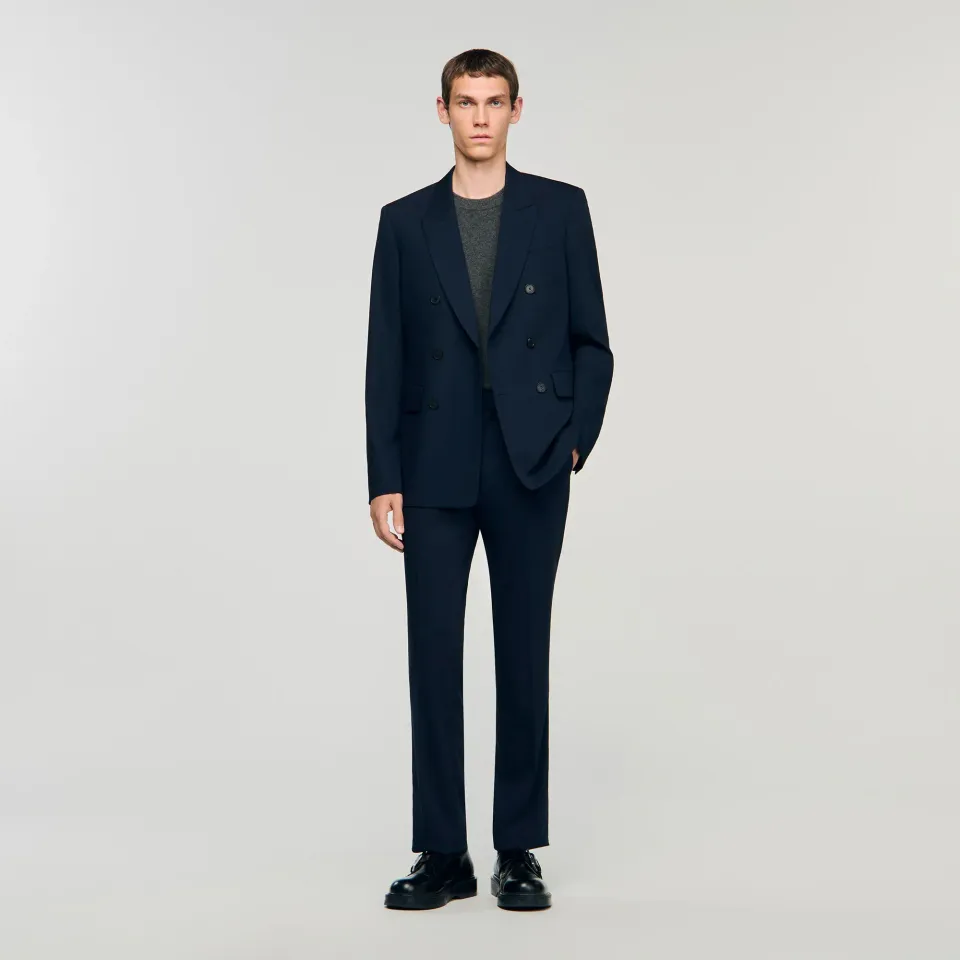 Double-breasted suit jacket