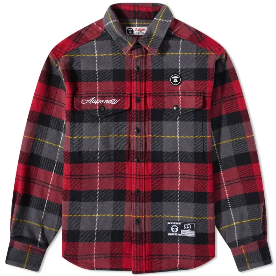 AAPE Checked Flannel Shirt