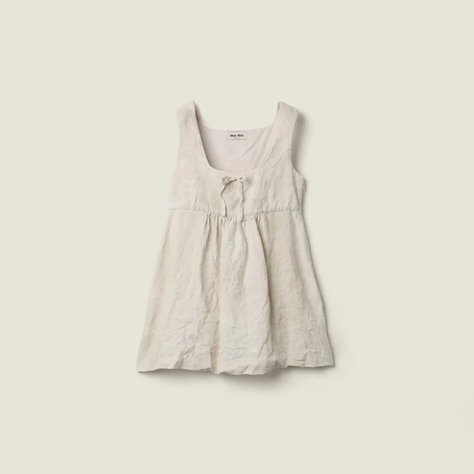Linen mini-dress