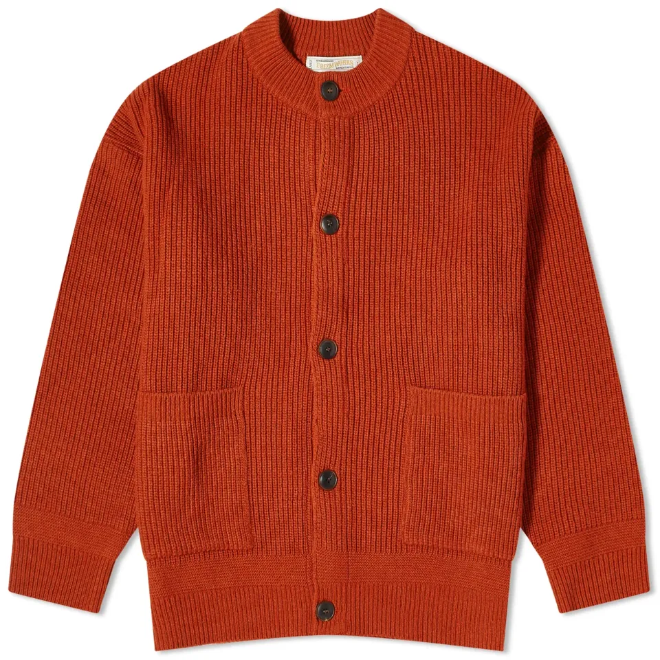 Heavy Wool Round Cardigan