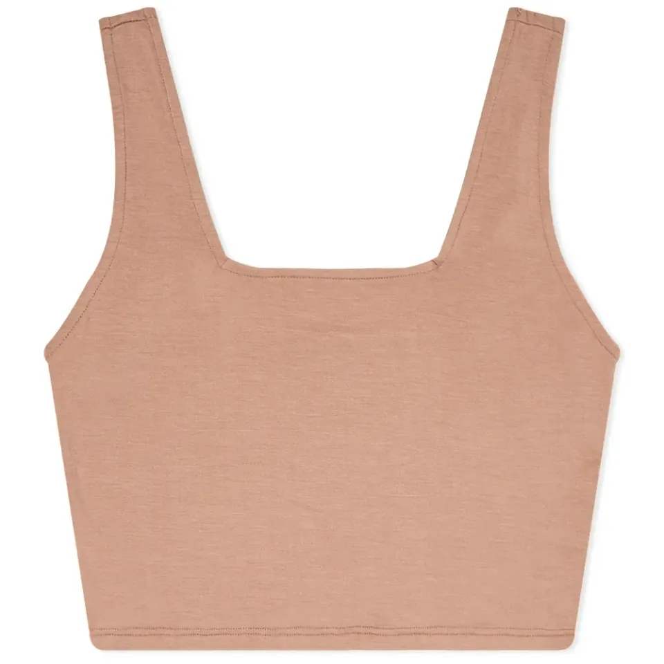 Square Neck Crop Tank Top