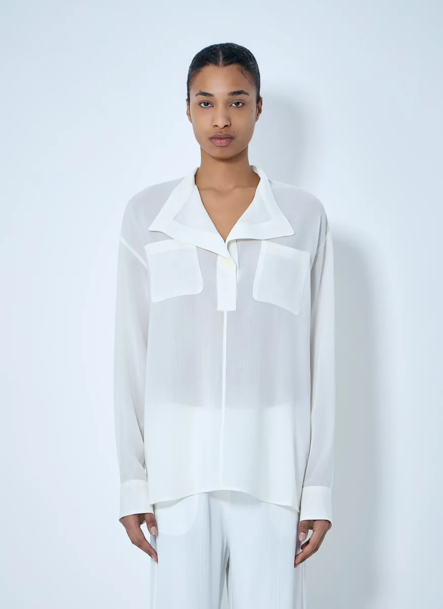 Sheer Silk Blouse